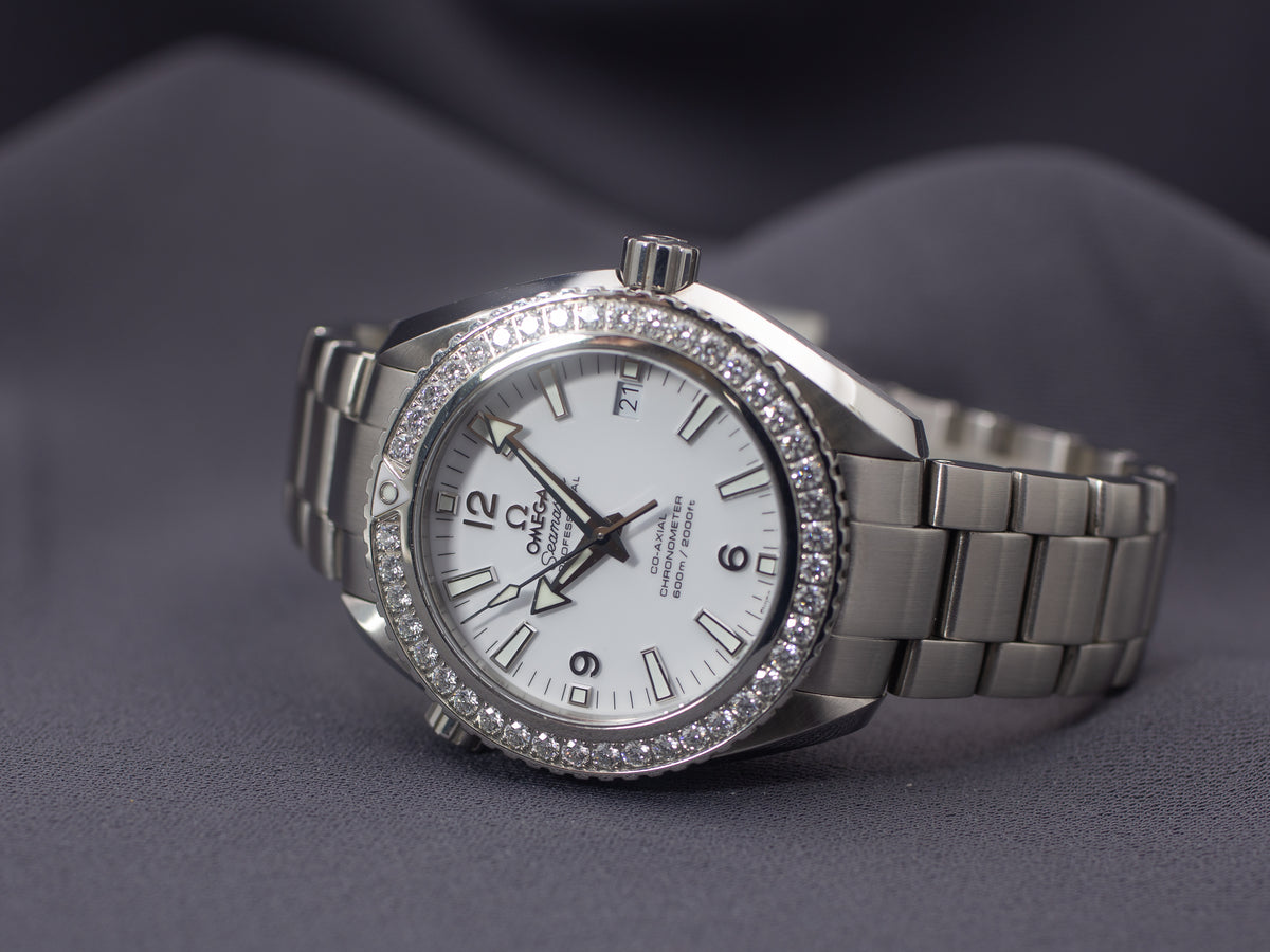 Omega Seamaster Planet Ocean 600M 42mm with Factory Diamond Bezel