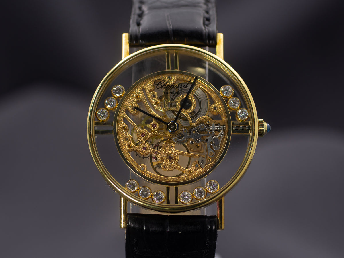 Chopard L.U.C Happy Diamonds Skeleton in Yellow Gold