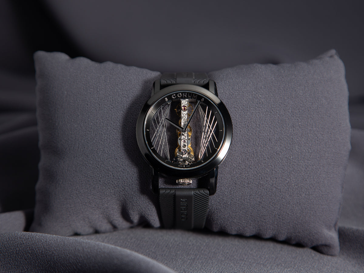 Corum Golden Bridge 43 Titanium DLC Art Deco