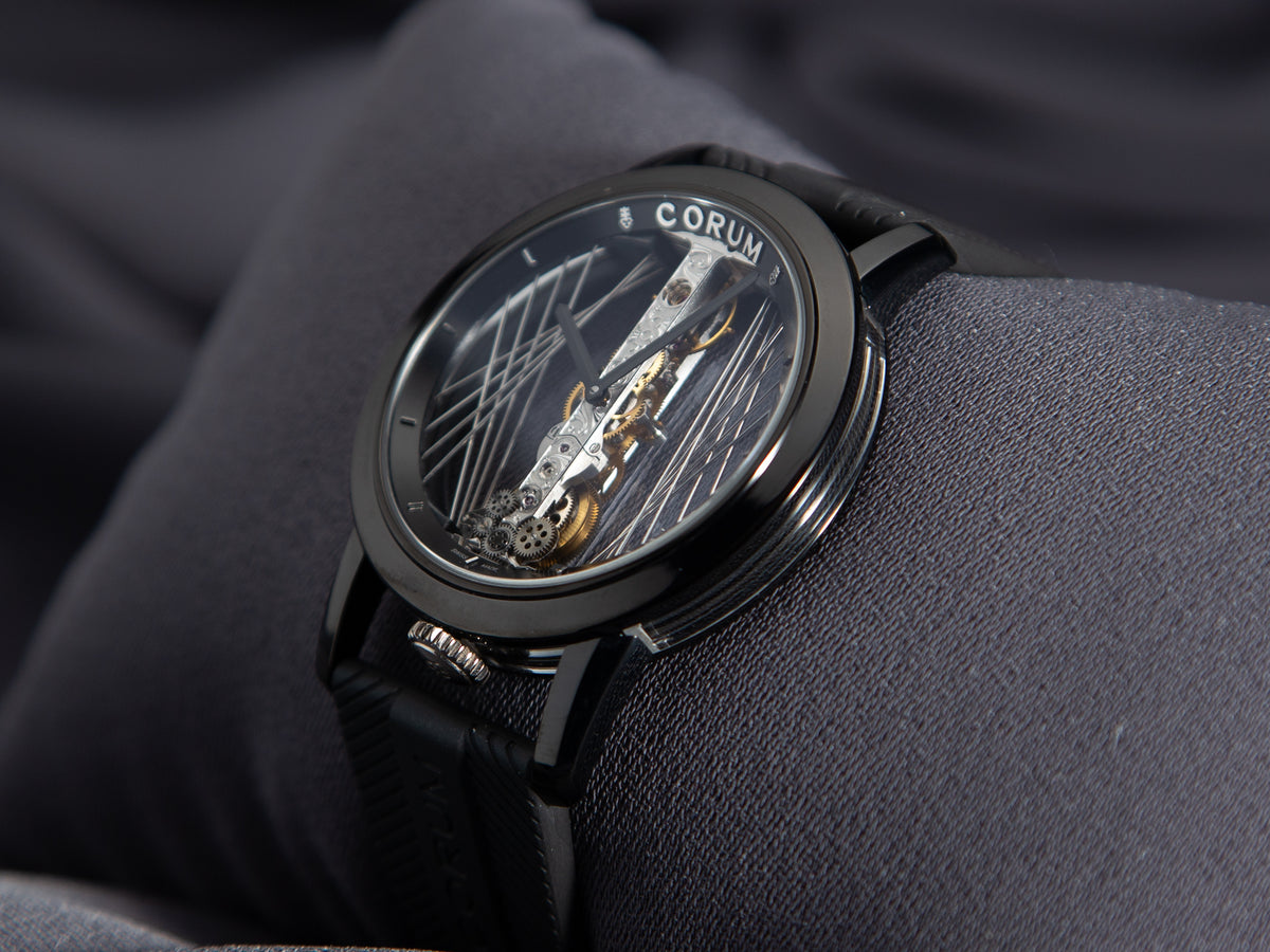Corum Golden Bridge 43 Titanium DLC Art Deco
