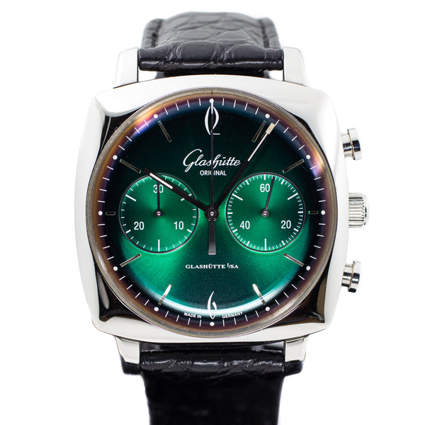 Glashutte Original Sixties Iconic Square Forest in Green Dial