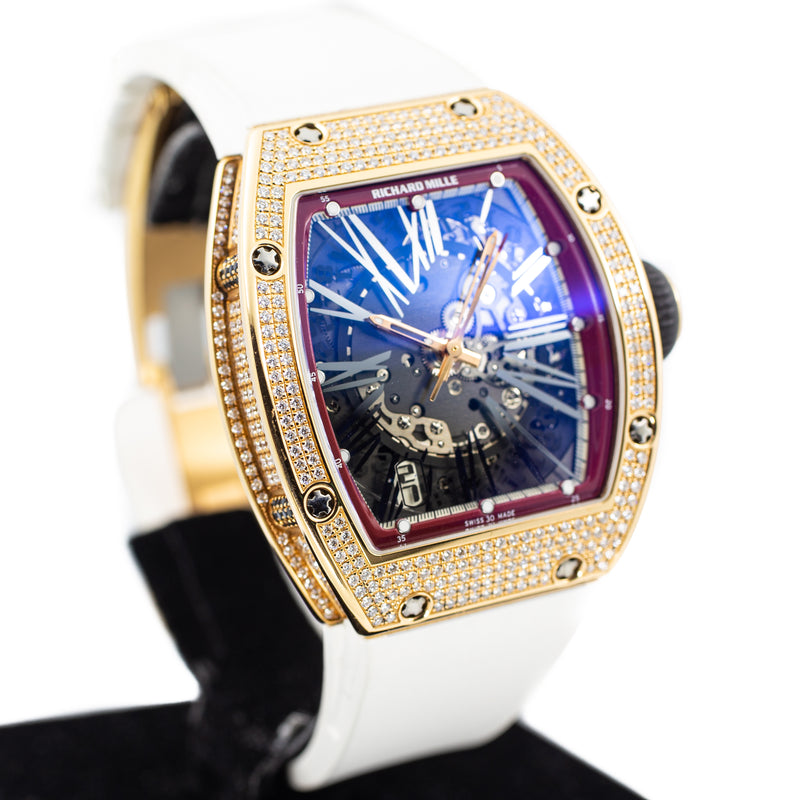Richard Mille RM023 w/Factory Diamonds in Rose Gold