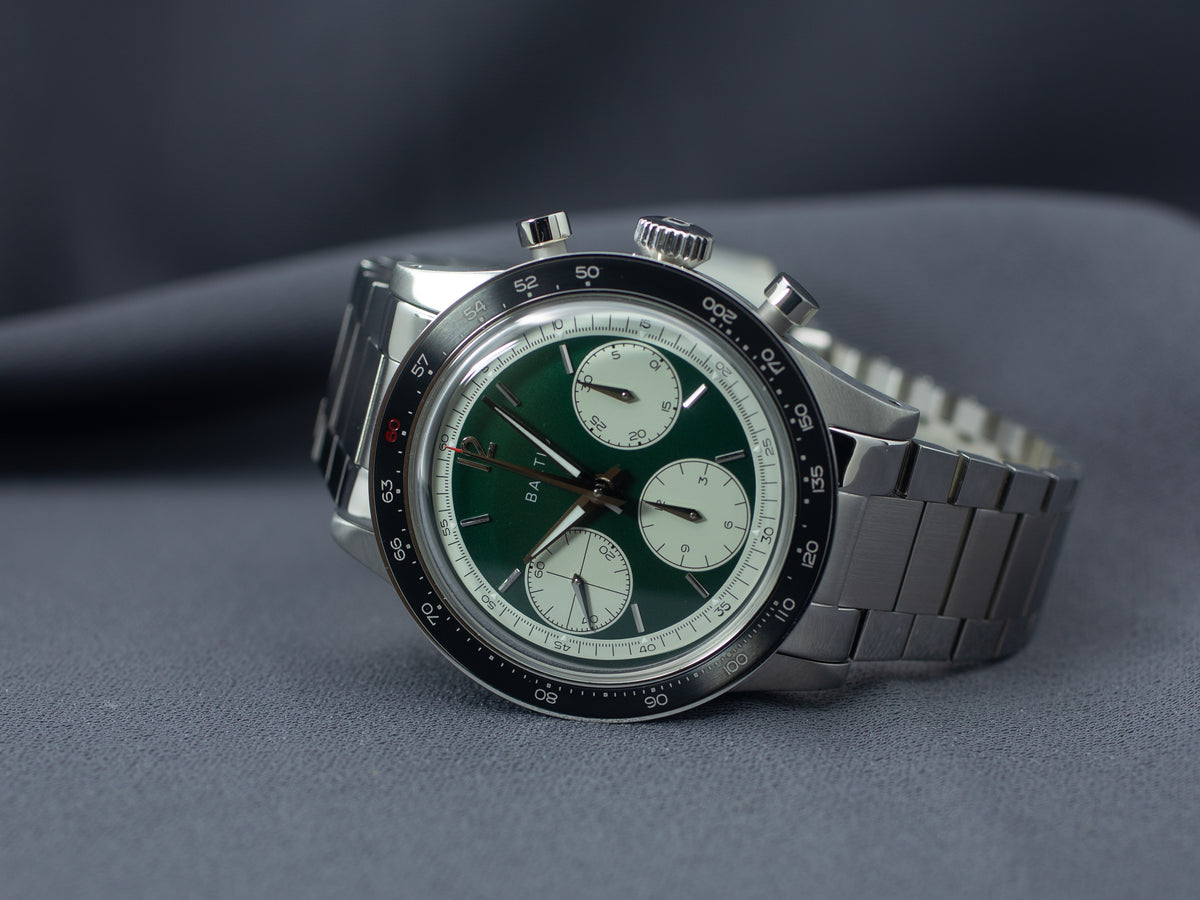 Baltic Tricompax Green Chronograph "Watches Of Switzerland" 60th Anniversary Limited Edition