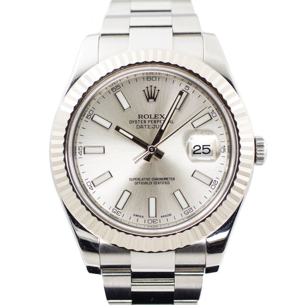 Rolex Datejust 41 Silver Dial in Oyster Steel