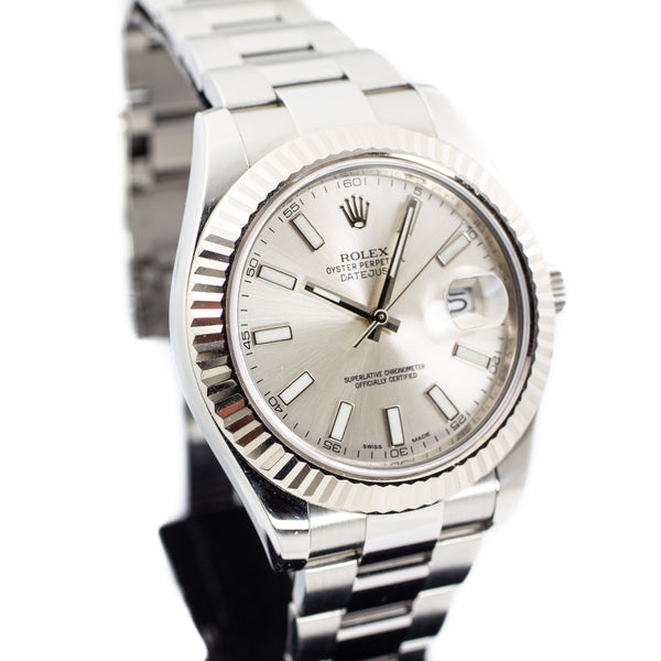 Rolex Datejust 41 Silver Dial in Oyster Steel