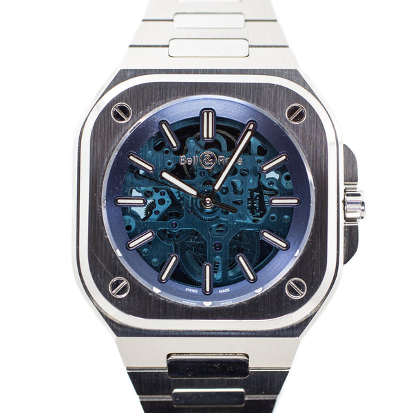 Bell & Ross BR 05 Skeleton Blue Limited Edition in Steel