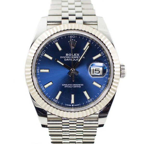 Rolex Datejust 41 in Blue Dial & Jubilee