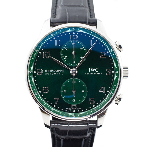 IWC Portugieser Chronograph in Green Dial