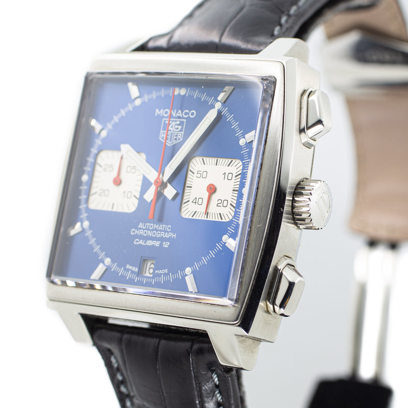 Tag heuer Monaco Cal 12 “ Steve McQueen”