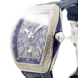 Franck Muller Vanguard V45 Yachting in Steel & Aftermarket Diamonds