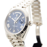 Rolex Day-Date 40 in White Gold & Bright Blue Dial