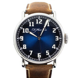 H.Moser & Cie Heritage Centre Seconds Funky Blue Fumé Dial