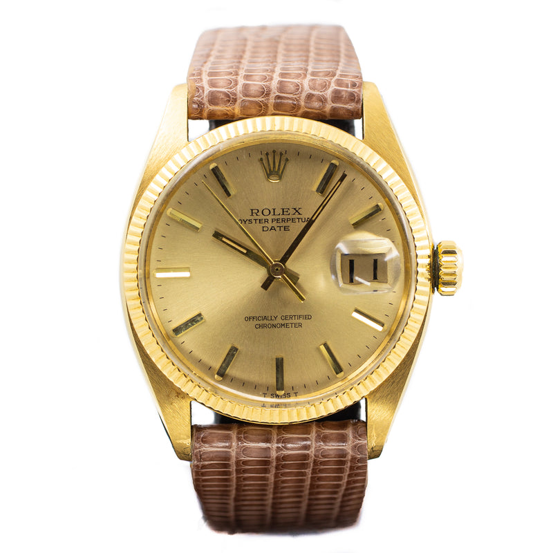 Rolex Oyster Perpetual Date 34 in Yellow Gold