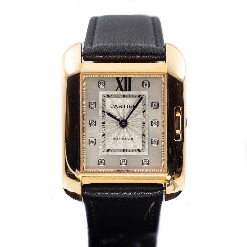 Cartier Tank Anglaise Large in Rose Gold & Diamond Dial