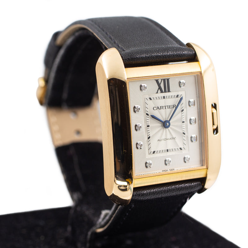 Cartier Tank Anglaise Large in Rose Gold & Diamond Dial