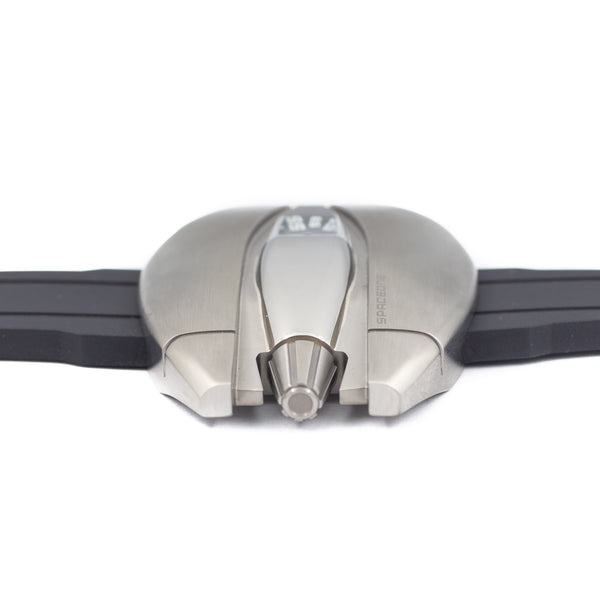 Spaceone Jumping Hour in Titanium