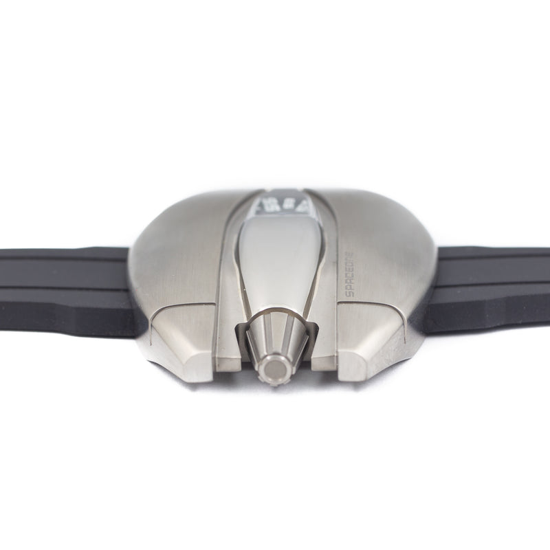 Spaceone Jumping Hour in Titanium