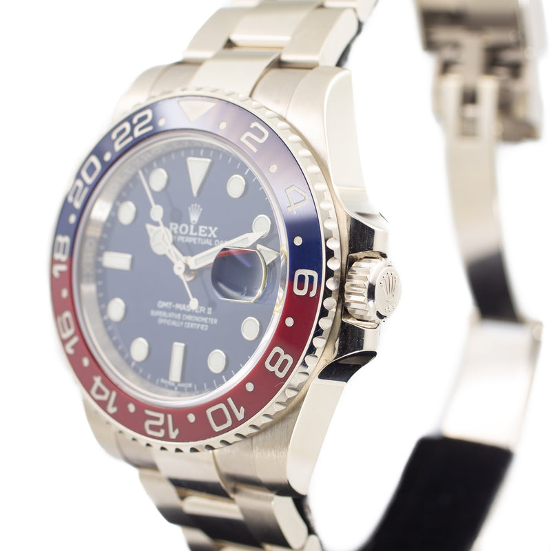 Rolex GMT Master II 'Pepsi' In 18K White Gold