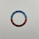 Authentic Rolex Aluminium 'Pepsi' Red/Blue Bezel Insert