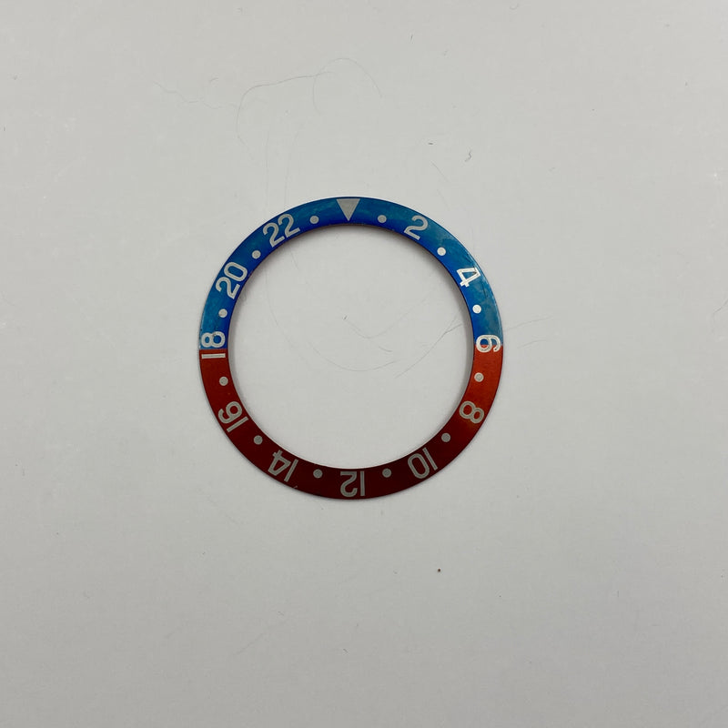 Authentic Rolex Aluminium 'Pepsi' Red/Blue Bezel Insert
