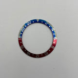 Authentic Rolex Aluminium 'Pepsi' Red/Blue Bezel Insert