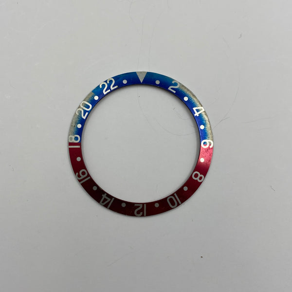 Authentic Rolex Aluminium 'Pepsi' Red/Blue Bezel Insert