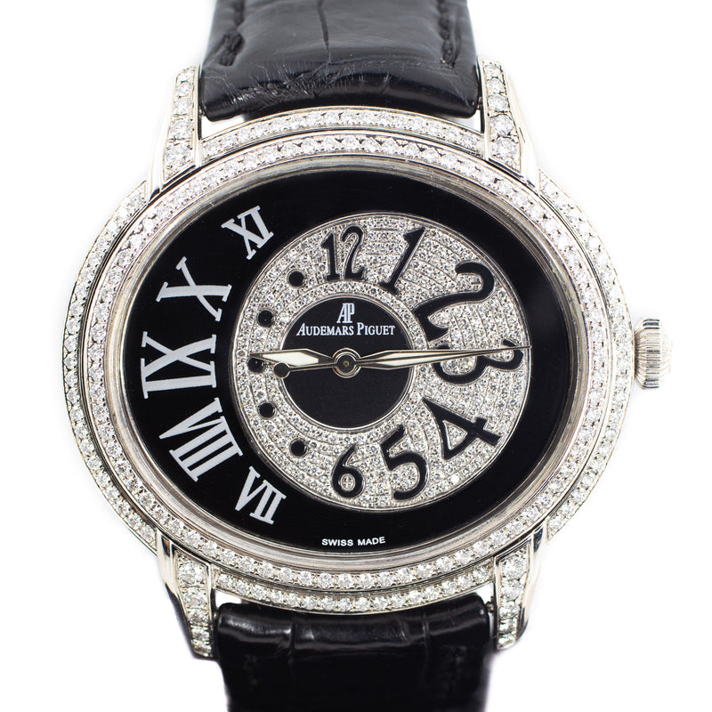 Audemars Piguet Millenary Ladies in 18K White Gold & Factory Diamonds