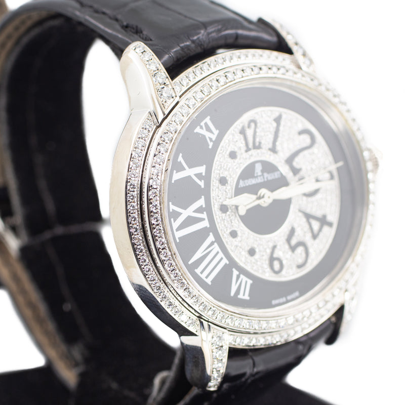 Audemars Piguet Millenary Ladies in 18K White Gold & Factory Diamonds