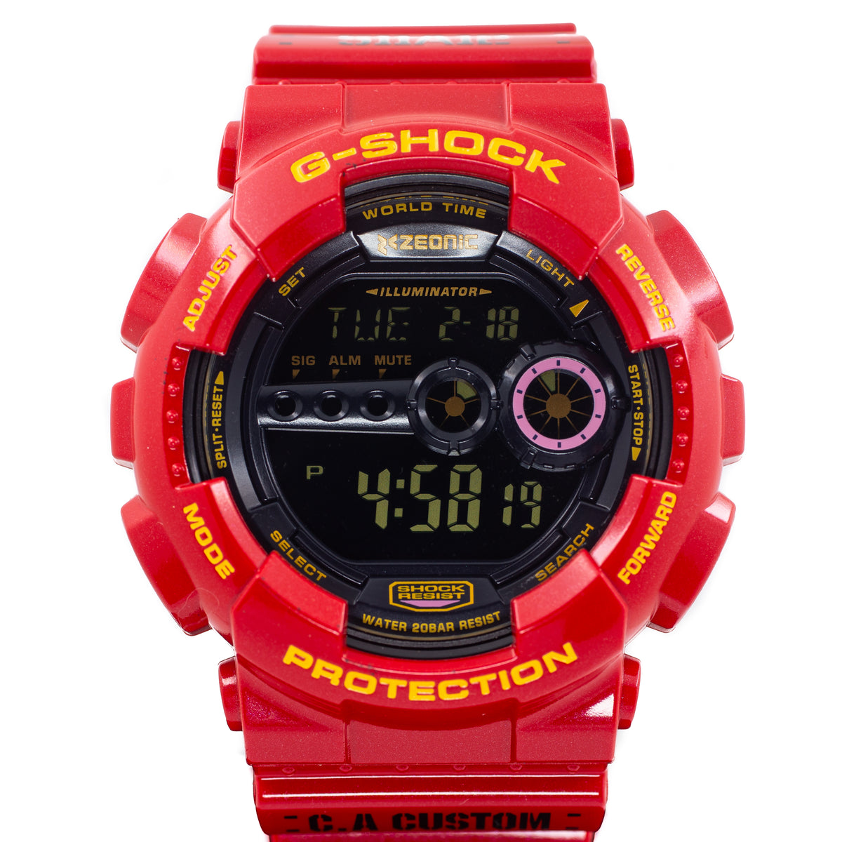 Casio G-Shock x Gundam 35th Anniversary Char Aznable
