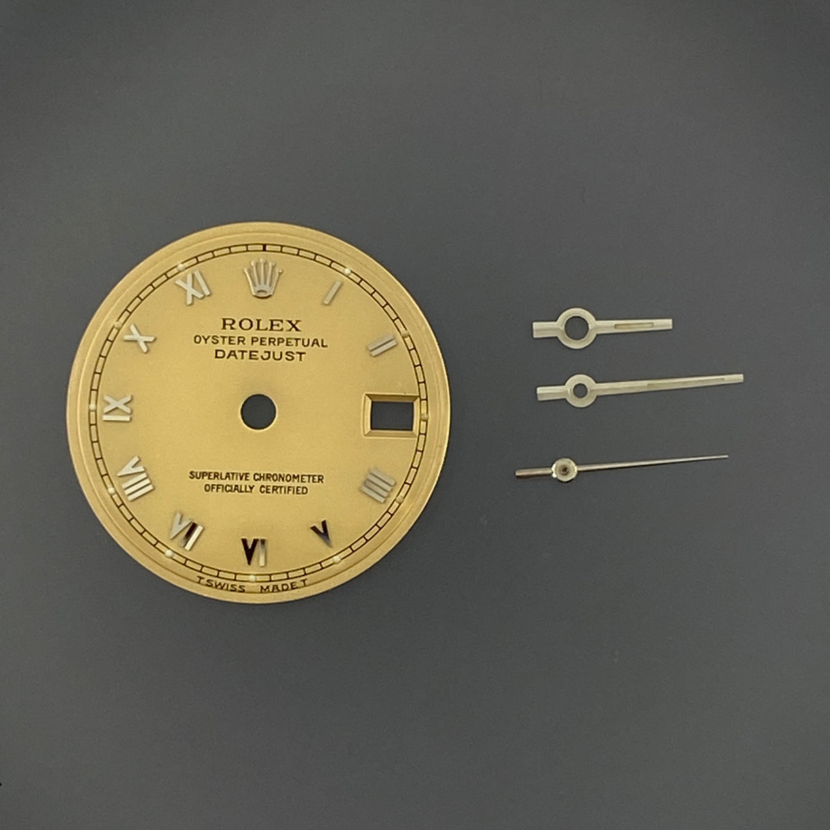 Authentic Ladies Rolex DateJust Gold Roman Dial with Hands