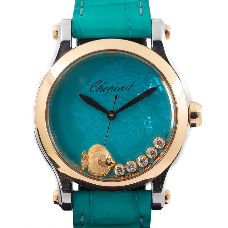 Chopard Happy Fish in Steel & 18k Rose Gold