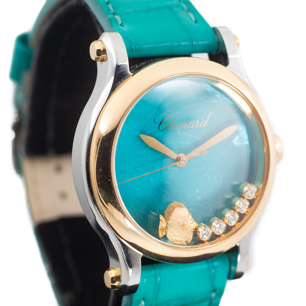 Chopard Happy Fish in Steel & 18k Rose Gold