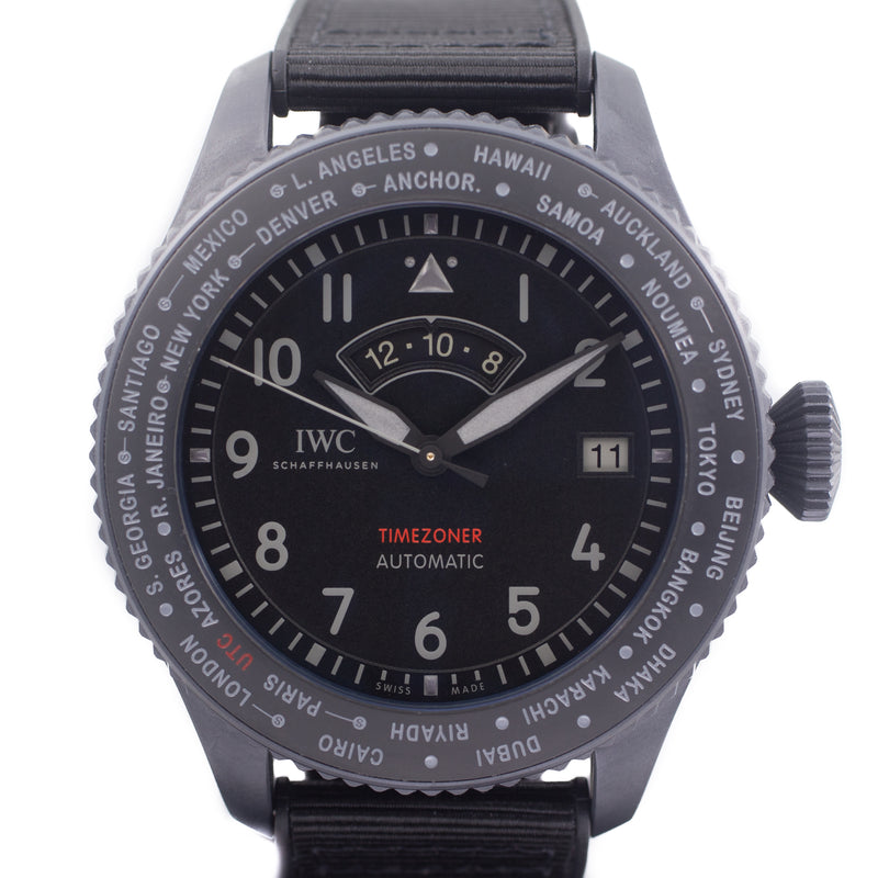 IWC Timezoner Top Gun Ceratanium
