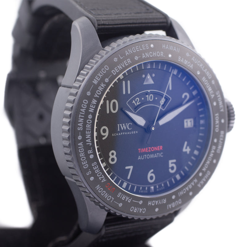 IWC Timezoner Top Gun Ceratanium
