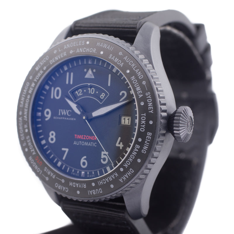 IWC Timezoner Top Gun Ceratanium