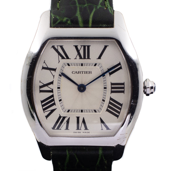 Cartier Tortue in 18k White Gold