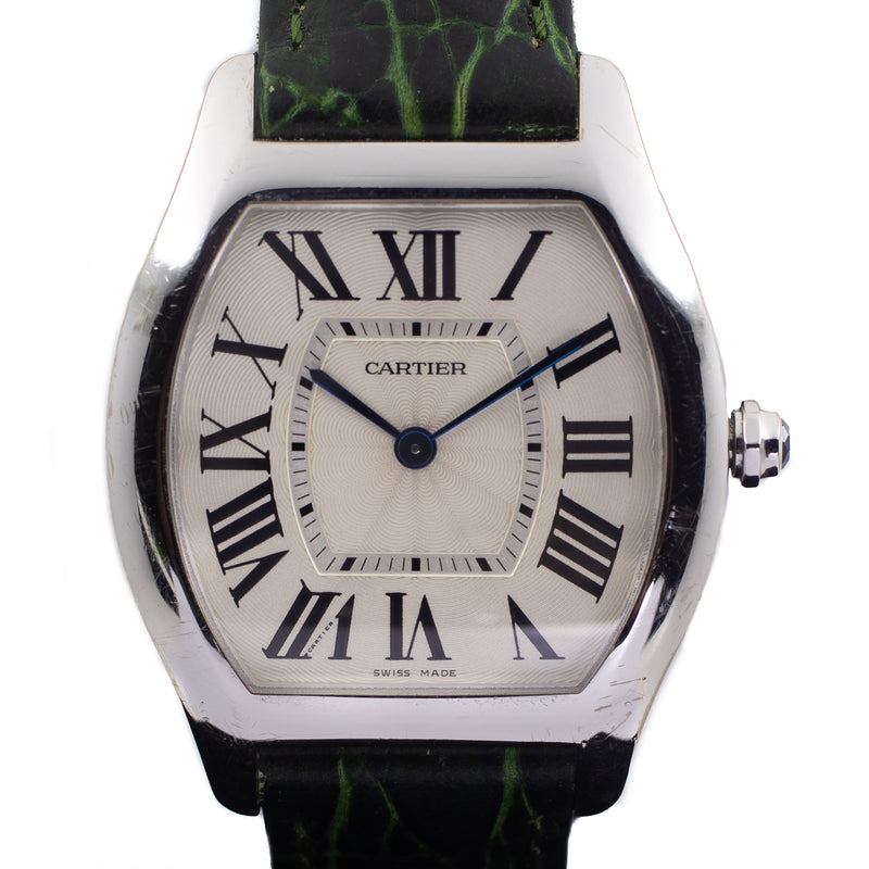 Cartier Tortue in 18k White Gold