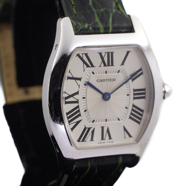 Cartier Tortue in 18k White Gold