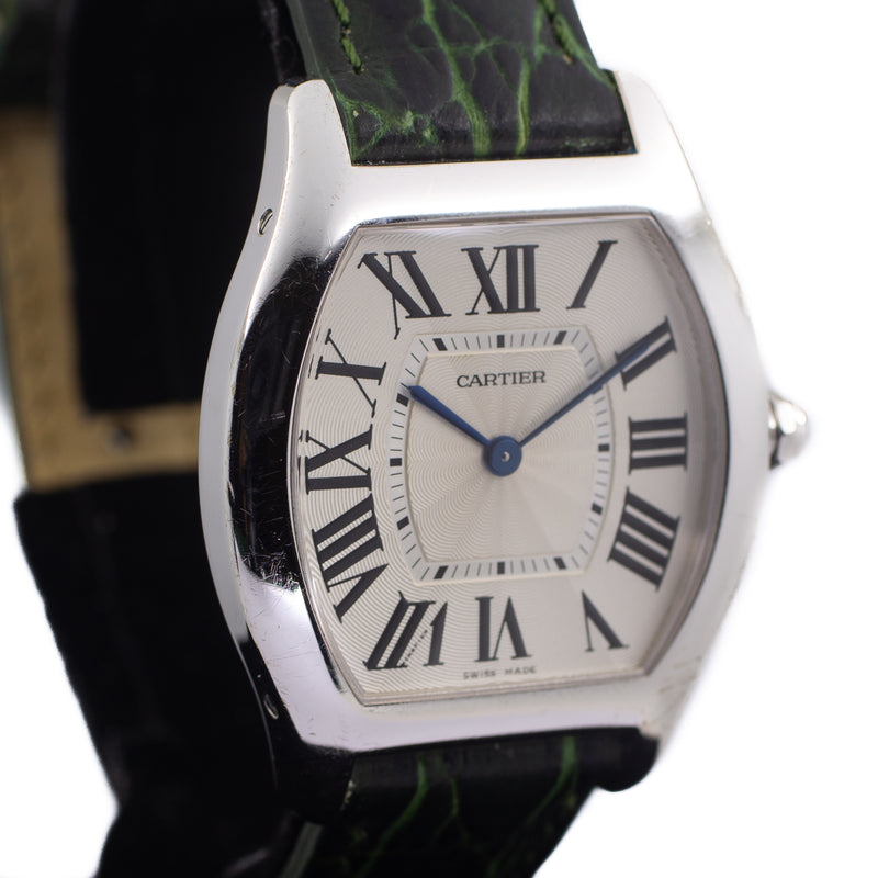 Cartier Tortue in 18k White Gold