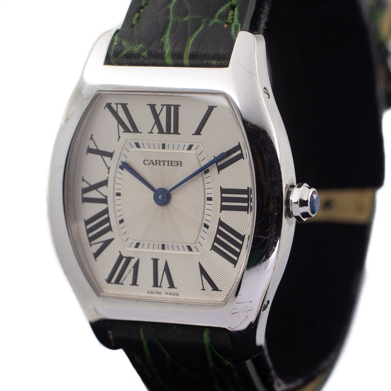 Cartier Tortue in 18k White Gold