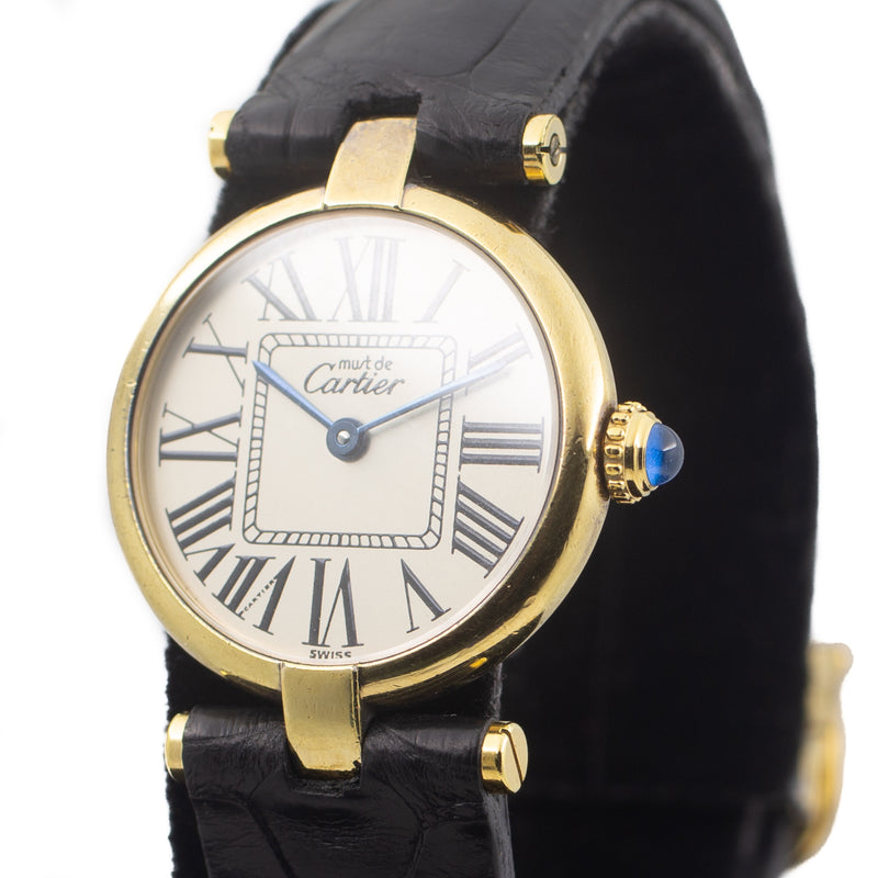 Cartier Gold Mantel Tank Vermeil 925