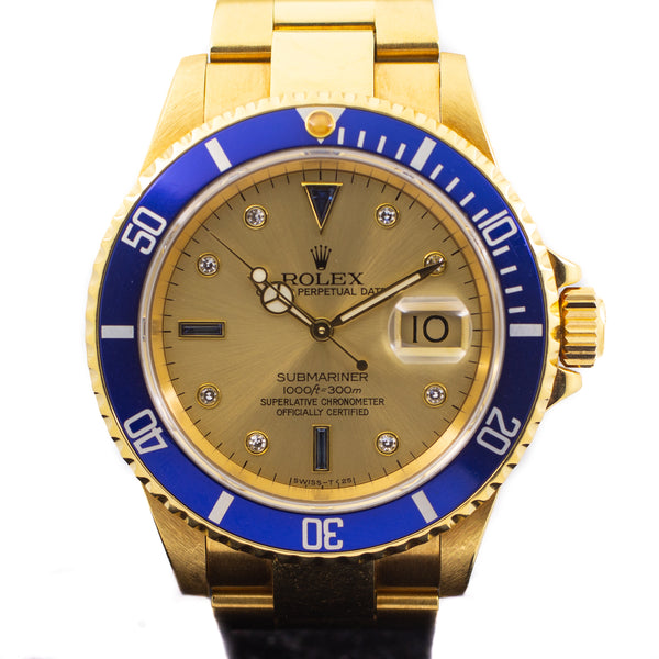 Rolex Submariner Date in 18k Yellow Gold