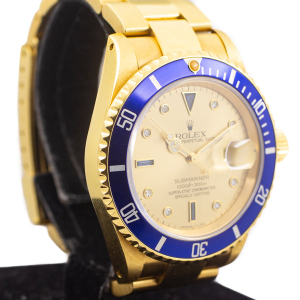 Rolex Submariner Date in 18k Yellow Gold