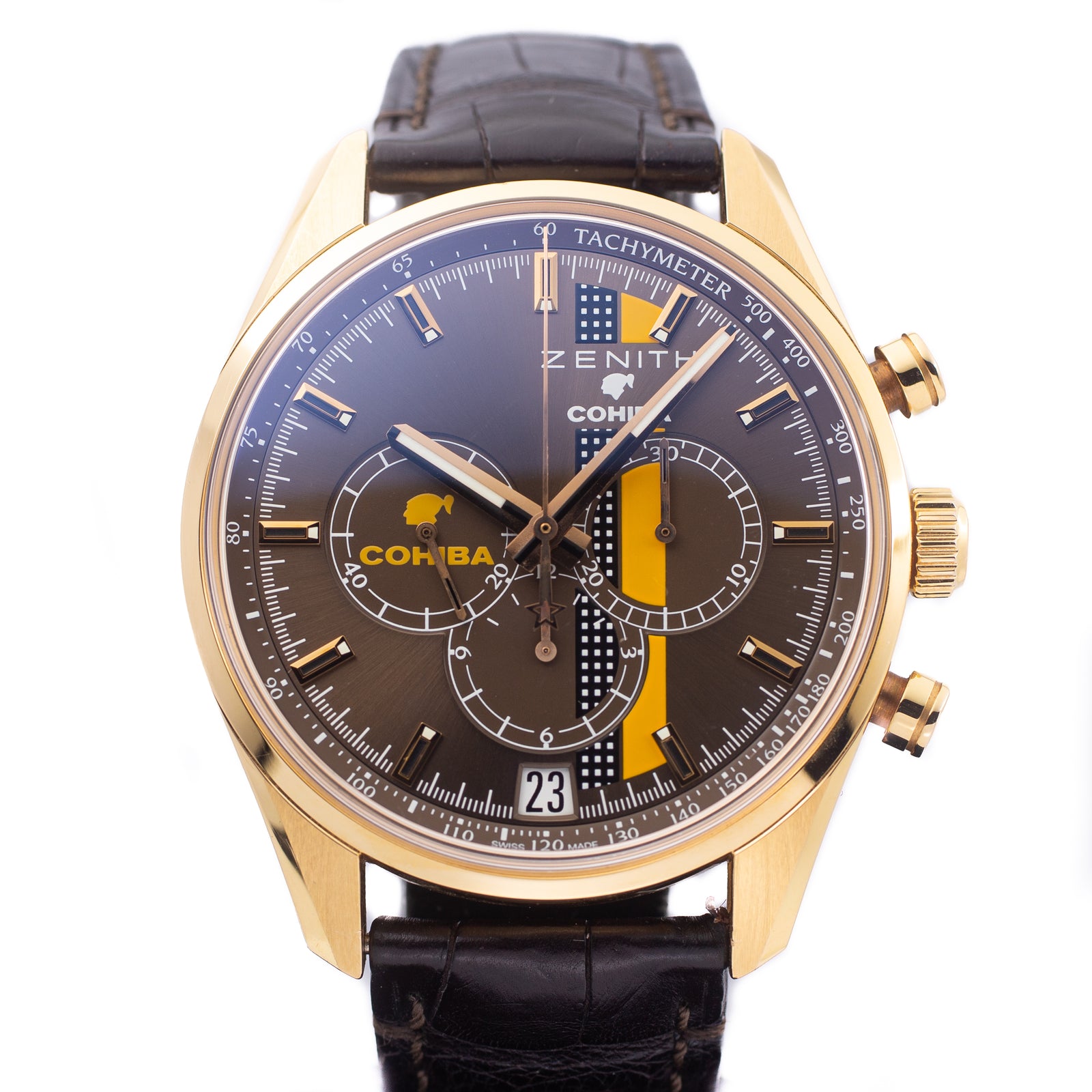 Zenith El Primero Chronomaster Legend of Cohiba in Rose Gold