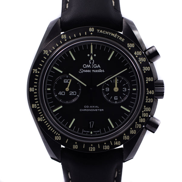 Omega Moonwatch Speedmaster Co‑Axial "Dark Side Of The Moon" Pitch Black