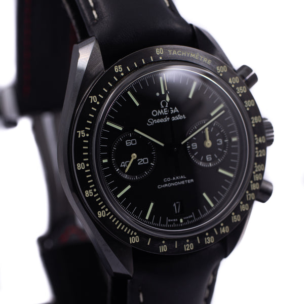 Omega Moonwatch Speedmaster Co‑Axial "Dark Side Of The Moon" Pitch Black