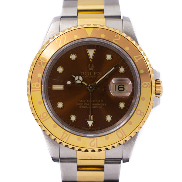 Rolex GMT-Master II "Rootbeer" Tritium in Gold/Steel