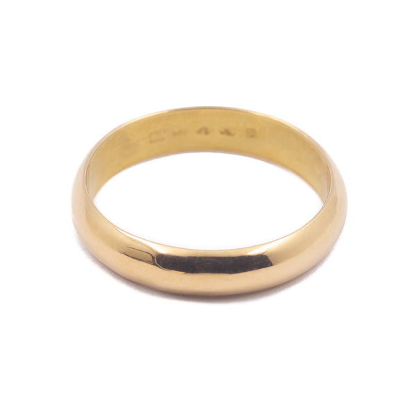 18K Yellow Gold Band Ring