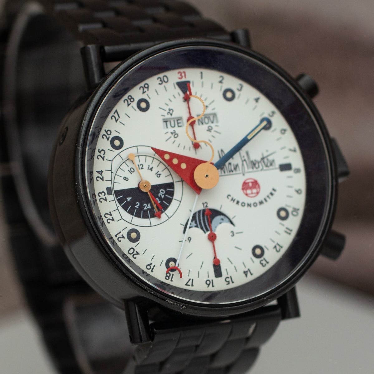 Alain Silberstein Krono II Bauhaus Triple Calendar Moon Phase Limited Edition
