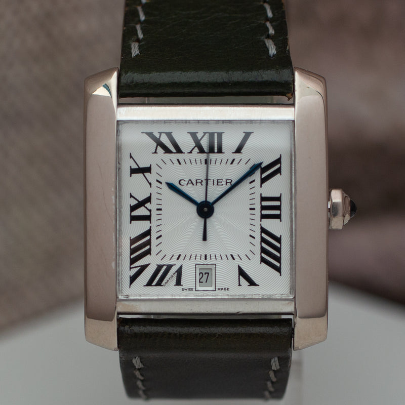 Cartier Tank Francaise in 18K White Gold